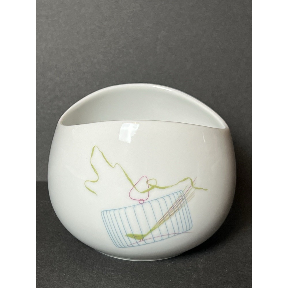 Vtg MCM Rosenthal Continental China Raymond Loewy BIRD CAGE Sugar Bowl